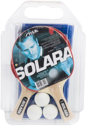 späteste Arbeit Stiga Set Solara Table - Set bats, Tennis net 3 balls, 2 - 1