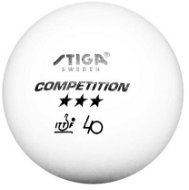 Stiga Competition, biela, 3 ks - Loptičky na stolný tenis