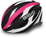 Brik Shire pink-white-black L - Prilba na bicykel