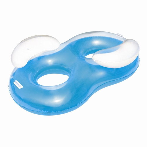 Inflatable Double Ring Float Tube With Handles - 188x117 cm - Swim Ring - Main image