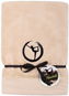 Sleep well 70x140cm/Yoga Embroidery-beige/black - Towel