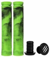 Bestial Wolf Mixed Grips, Green - Bicycle Grips