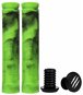 Bestial Wolf Mixed Grips, Green - Bicycle Grips
