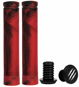 Bestial Wolf Mixed Grips, Red - Bicycle Grips