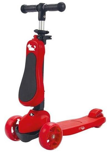Kids scooter NILS Fun HLB12 2in1 RED - Children's Scooter - Main image