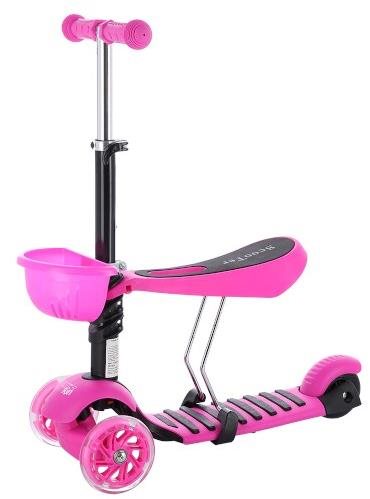Three-wheeled scooter NILS Fun HLB08 3in1 pink - Scooter - Main image