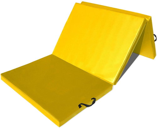 SEDCO Three-piece folding mat 183 × 90 × 4 cm yellow - Gymnastic Mat - Main image