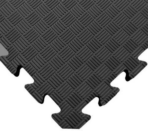 SEDCO One-colour fitness mat 100 × 100 × 1.3 cm black - Tatami - Main image