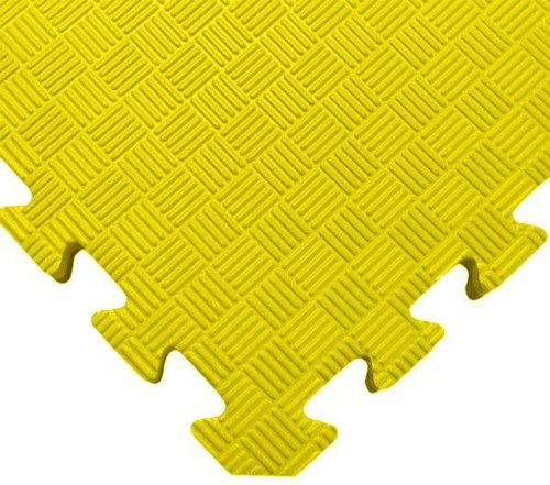SEDCO One-colour fitness mat 100 × 100 × 1.3 cm yellow - Tatami - Main image