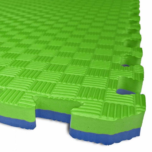 SEDCO Two-colour puzzle mat 100 × 100 × 2.6 cm blue-green - Tatami - Main image