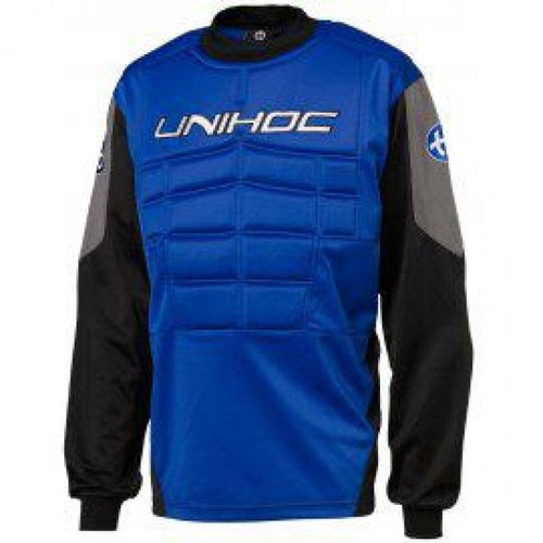 Unihoc Floorball goalkeeper jersey, blue, XXL - Floorball Goalkeeper Vest - Main image