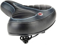Verk 14437 Foam bicycle saddle with springs black - Saddle
