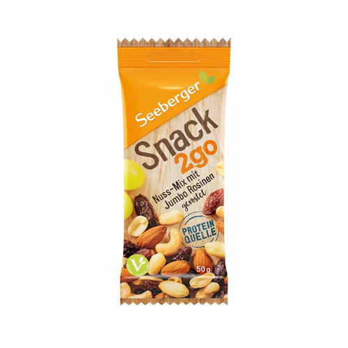 Seeberger Snack2go Mix of Nuts and Raisins 50g - Nuts - Main image