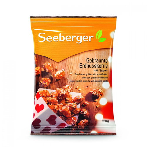 Seeberger Roasted peanuts in sugar with sesame seeds 150g - Nuts - Main image