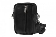Men's leather bag Segali 6032 black - Shoulder Bag