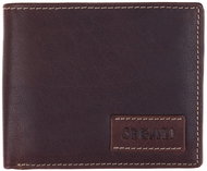 SEGALI Men's leather wallet 1166, brown - Wallet
