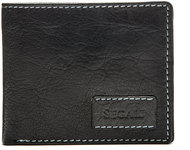 SEGALI Men's leather wallet 1166, black - Wallet