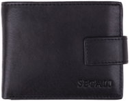 SEGALI Men's leather wallet 1287, black - Wallet