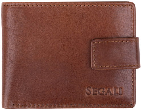SEGALI Men's leather wallet 1287, tan - Wallet - Main image