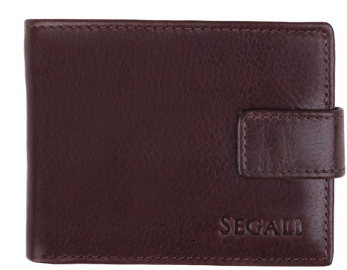 SEGALI Men's leather wallet 1287, brown - Wallet - Main image