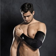 Select Compression elbow support long 6652 black, sized 6652. M - Elbow Pads