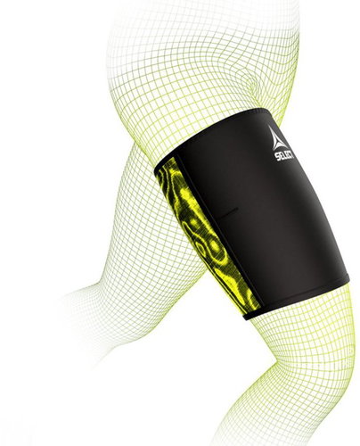 Select Thigh Support black-green size. XXL - Bandage - Main image