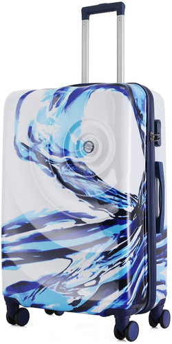SEMI LINE T5653 White/Blue sizing. L - Suitcase - Main image