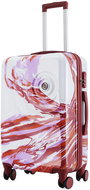 SEMI LINE T5654 White/Purple sizing. L - Suitcase