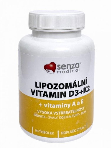 Senza Liposomal Vitamin D3K2 + AE | 90 capsules - Dietary Supplement - Main image