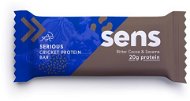 SENS Serious Protein Bar with 20g Protein and Cricket Flour, 60g, Bitter Cocoa and Sesame - Protein Bar