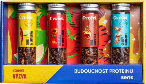 SENS Crunchy & Roasted Crickets - Gift set of 4 flavours - Dried Insects - Main image