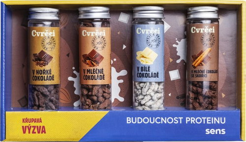 SENS Crickets in chocolate - Gift set of 4 flavours - Dried Insects - Main image