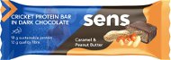 SENS Svrčková Proteínovka v tmavej čokoláde 60 g, karamel & arašidové maslo - Proteínová tyčinka