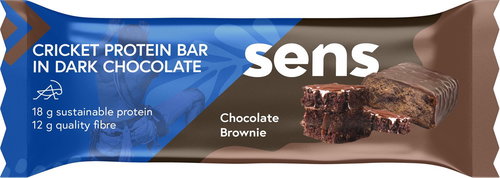SENS Cricket Dark Chocolate Protein 60g, chocolate brownie - Protein Bar - Main image