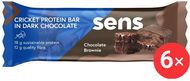 SENS Cvrččí Proteinovka v tmavé čokoládě 6 x 60g, čokoládové brownie - Proteinová tyčinka