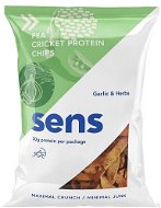 Zdravé chipsy SENS Proteín chipsy so svrčkovým proteínom 80 g, cesnak & bylinky - Zdravé chipsy