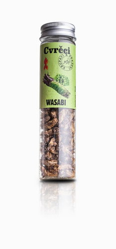 SENS Hot crispy & roasted crickets - Wasabi 20 g - Dried Insects - Main image