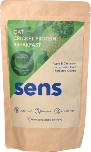 SENS Proteinová snídaně z klíčeného ovsa s cvrččí moukou 400 g, Jablko & Skořice - Protein Puree - Main image