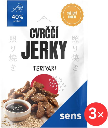 SENS Cricket Jerky - Teriyaki 3 x 25 g - Dried Insects - Main image