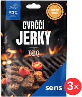 SENS Cricket Jerky - BBQ 3 x 25 g - Dried Insects