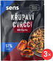 SENS Křupaví & pražení cvrčci - BBQ Paprika 3 x 16 g - Zdravé chipsy