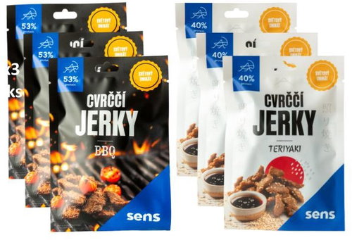 SENS Cricket jerky tasting pack 2 × 3 pcs - 6 × 12 g - Gift Set - Main image