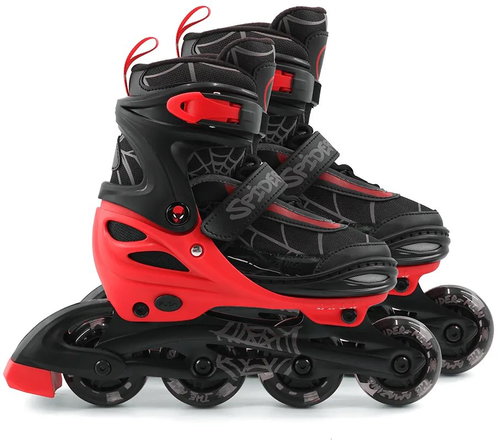Seven 3in1 Spiderman Roller Skates, black-red, 34-37 - Roller Skates - Main image