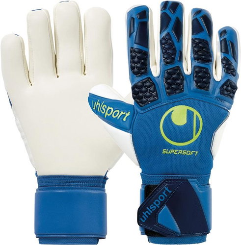 Uhlsport HYPERACT Supersoft HN modrá UK 10,5 - Brankářské rukavice - Main image