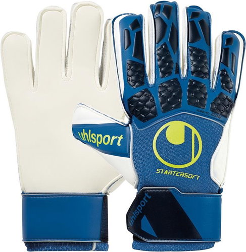 Uhlsport HYPERACT Starter Soft modrá UK 5,5 - Brankářské rukavice - Main image