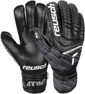 Reusch Attrakt Resist Finger Support černá/bílá UK 8,5 - Brankářské rukavice