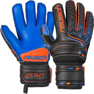 Reusch Attrakt SG Extra Finger Support černá/oranžová/modrá UK 4,5 - Brankářské rukavice