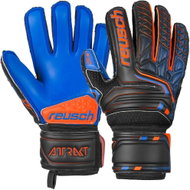 Reusch Attrakt SG Extra Finger Support černá/oranžová/modrá UK 4 - Brankářské rukavice
