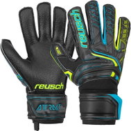 Reusch Attrakt RG Finger Support black/light yellow UK 7,5 - Goalkeeper Gloves