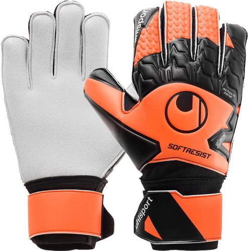 Uhlsport Soft Resist black/orange UK 6,5 - Goalkeeper Gloves - Main image